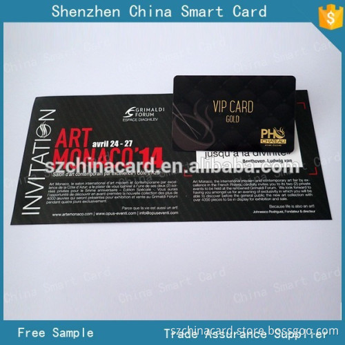 offset printing PVC discount gift card with OEM brochure